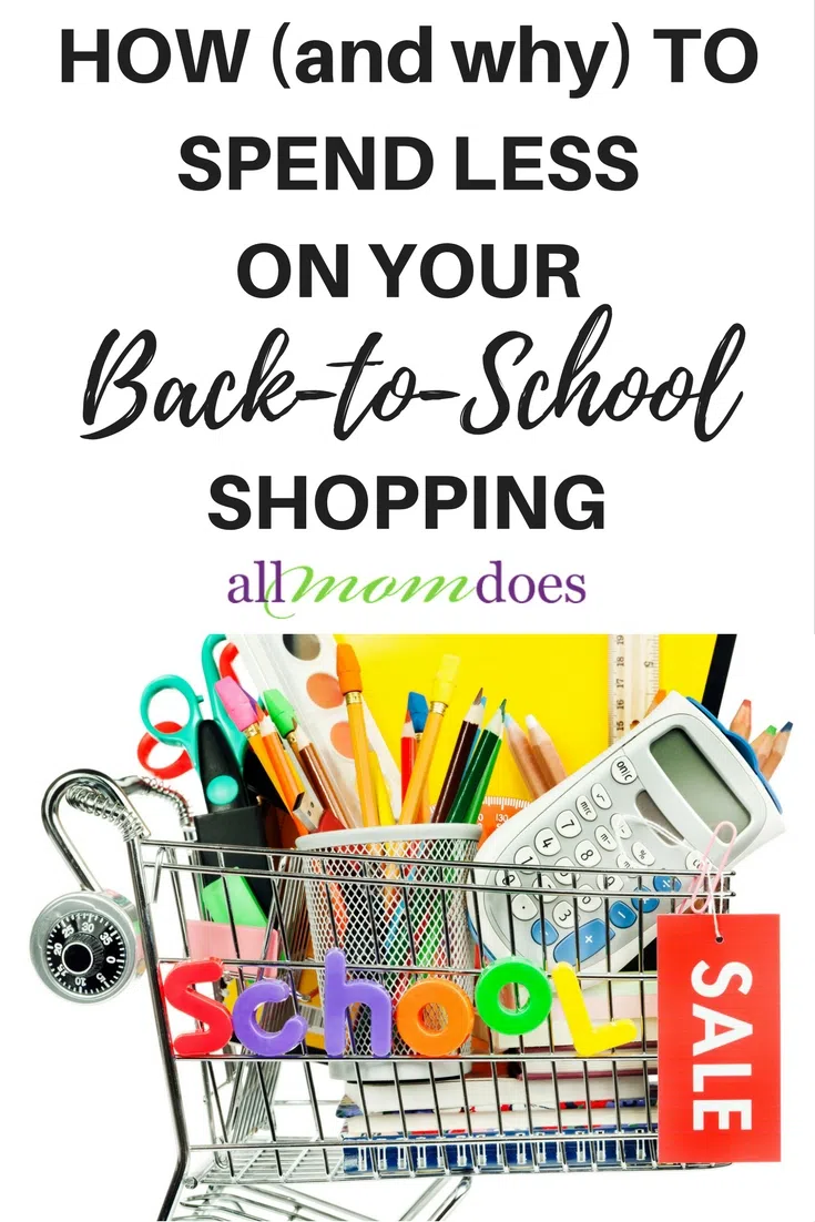 The average family spends $501 on back to school shopping. You can spend less.