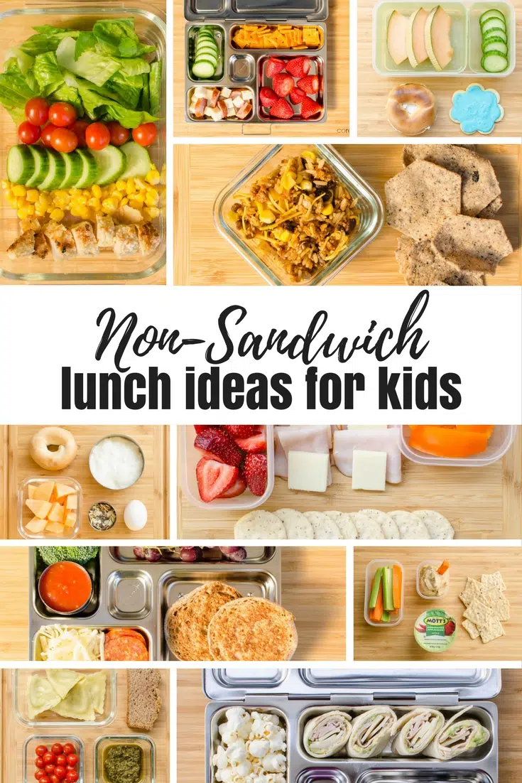 Non-sandwich lunch ideas to send in your child's school lunchbox. #schoollunch #lunchbox