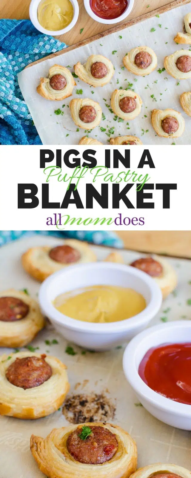 Pigs in a Blanket with Puff Pastry #appetizer