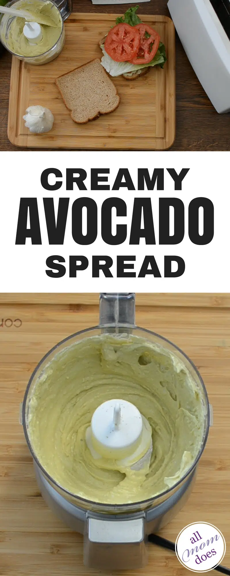 creamy avocado spread - great alternative to mayonnaise! #avocado #healthyrecipe #sandwich