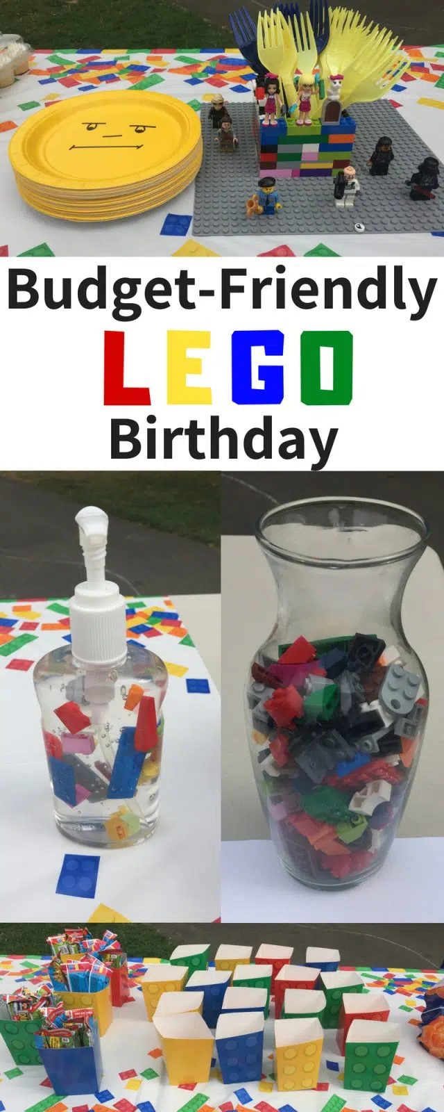 Lego Birthday Theme on a Budget #birthday #frugal #diy