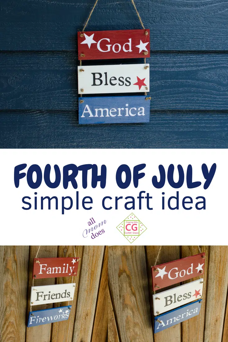 Fourth of July Craft Idea #craft #fourthofjuly #crafting