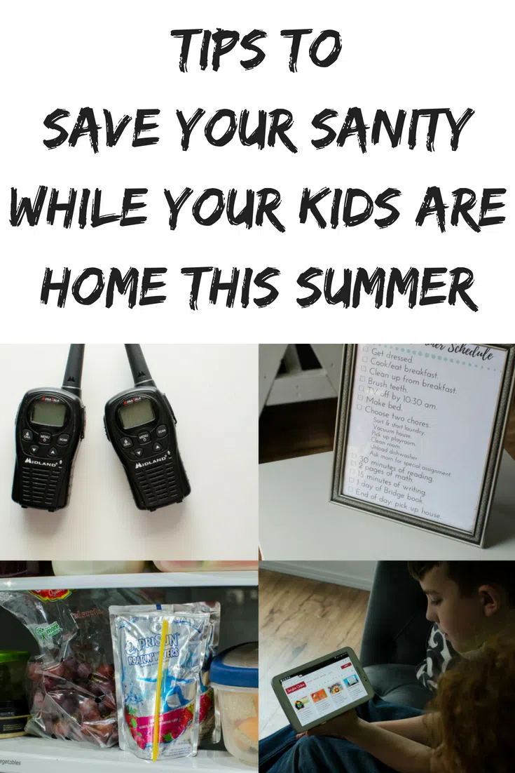 Tips for when your kids are home this summer #parenting #summer #summerbreak