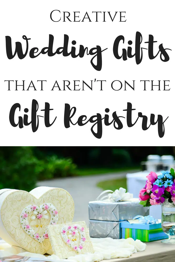 Wedding Gift Ideas that Aren't on the Registry #wedding #weddinggift #giftideas