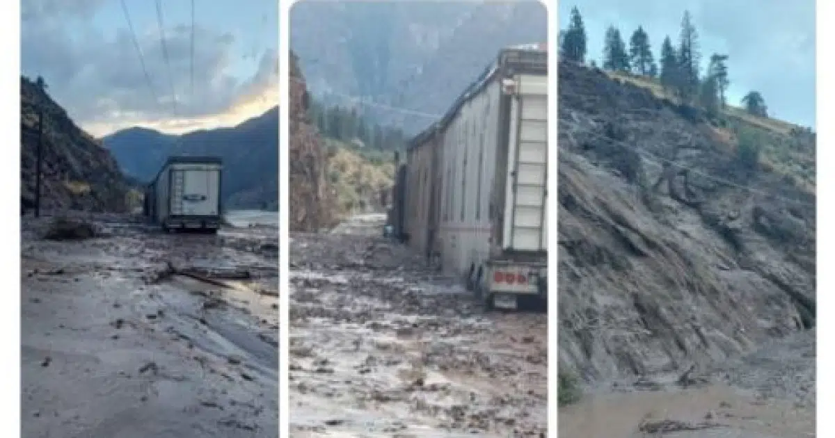 Update Highway Between Spences Bridge And Lytton Closed By Mudslide