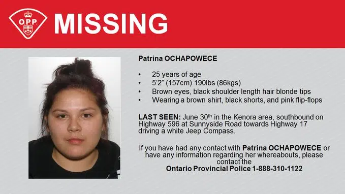 Kenora OPP Search For Missing Woman CKDR