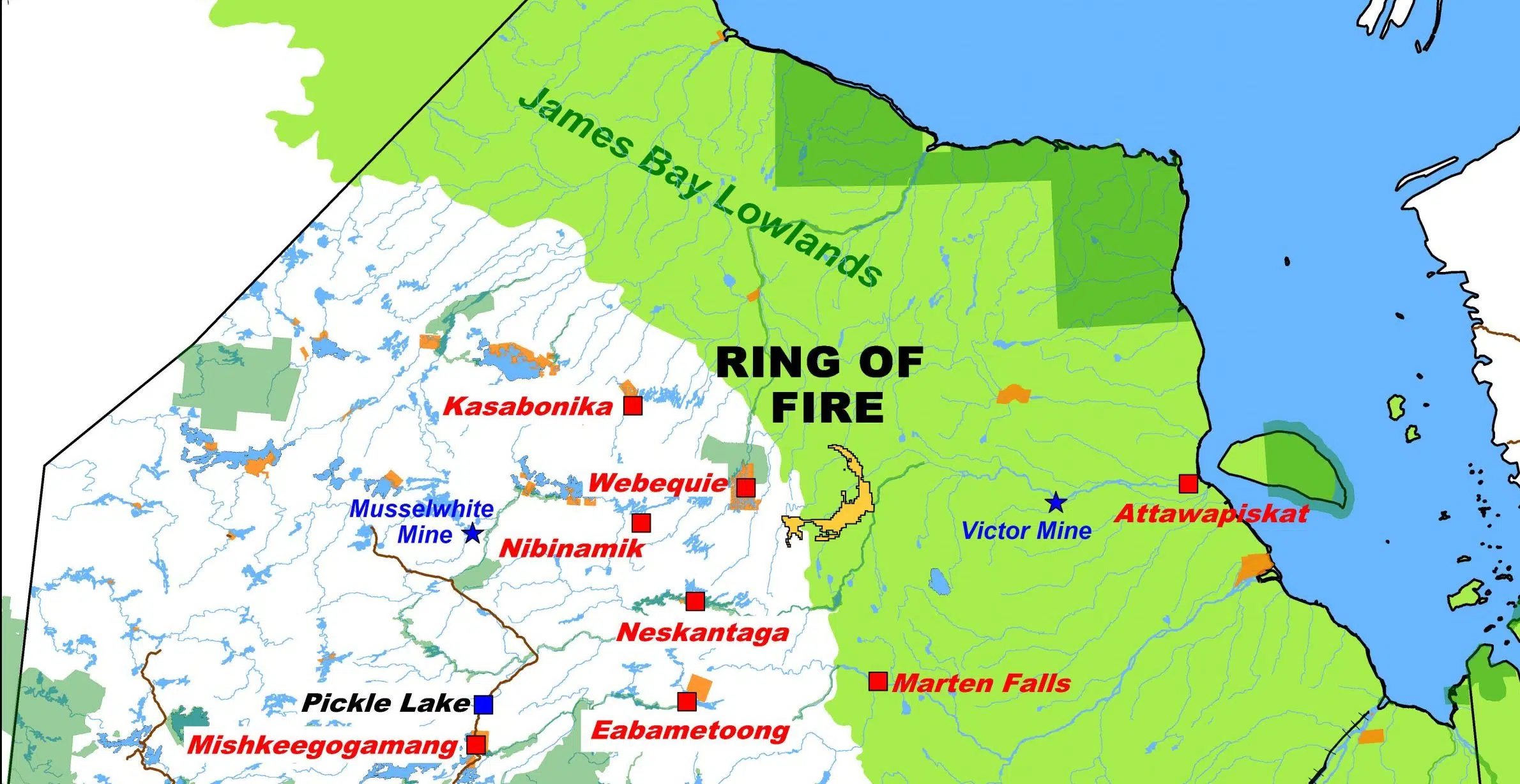 Ontario Ring Of Fire Map United States Map