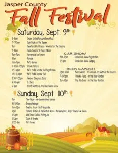 jasper-county-fall-festival-2017-schedule-of-events