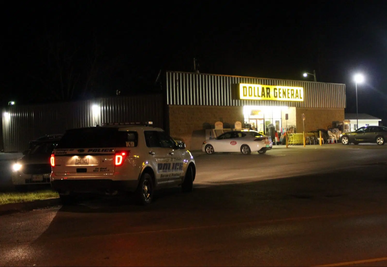 Police investigating an alleged armed robbery at the Greenup Dollar General.