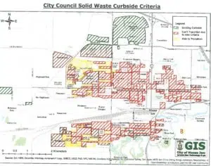 Moose Jaw Curbside Garbage Map