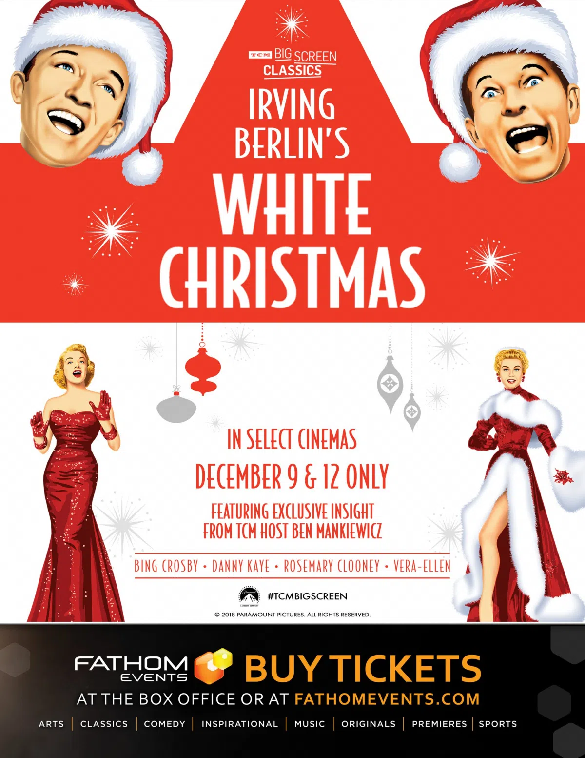 Fathom Events White Christmas December 9 2022 White Christmas | 93.3 Classic Hits