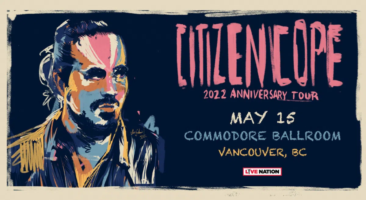 Win tickets to see Citizen Cope 102.7 THE PEAK Alternative Vancouver.