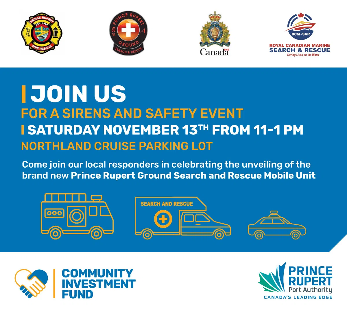 Prince Rupert Emergency Crews Inviting Residents to Attend Sirens and