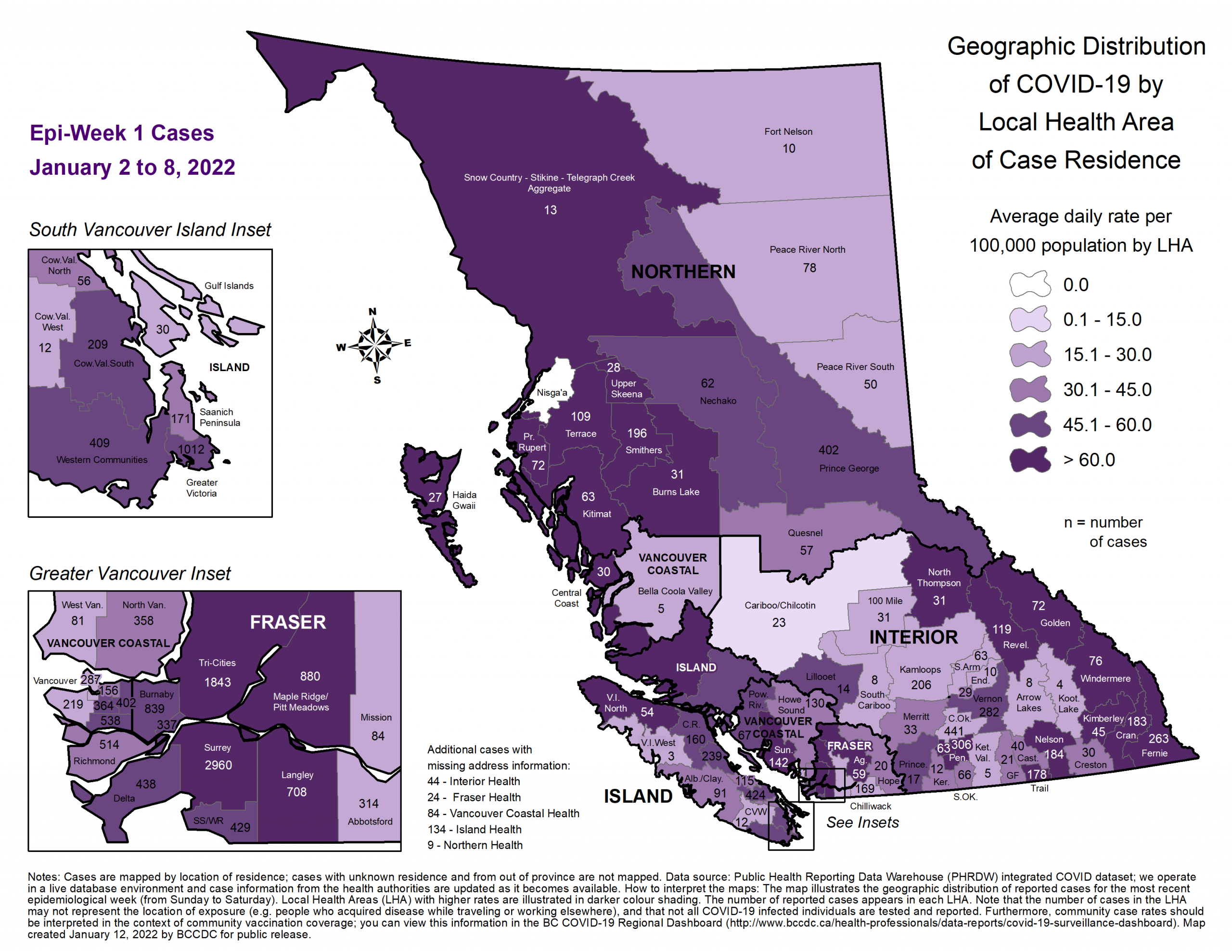 Most Local Health Areas in the North Saw Significant Jumps in Covid Cases Last Week - Vimarsana News