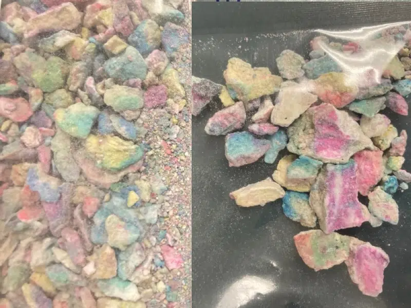 Colourful, Candylike, Appearance of Fentanyl Seized in Quesnel Left