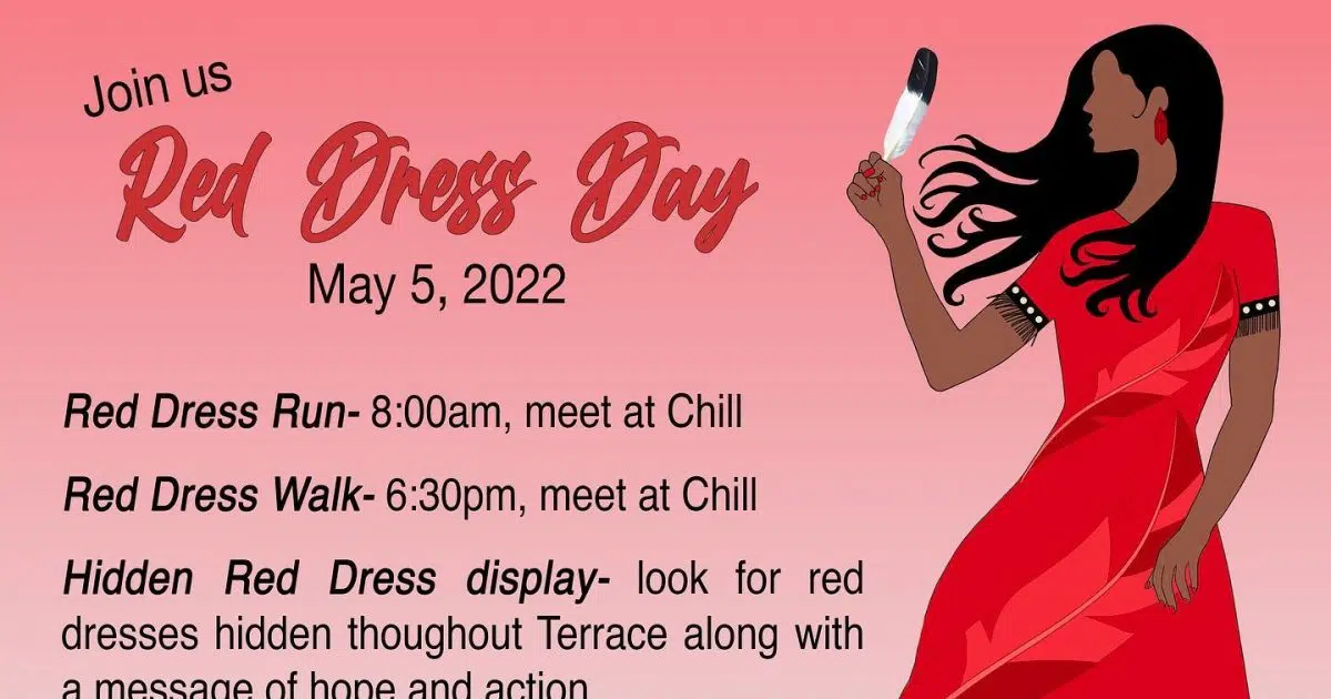 Multiple Events Taking Place in Terrace Tomorrow in Honour of Red Dress