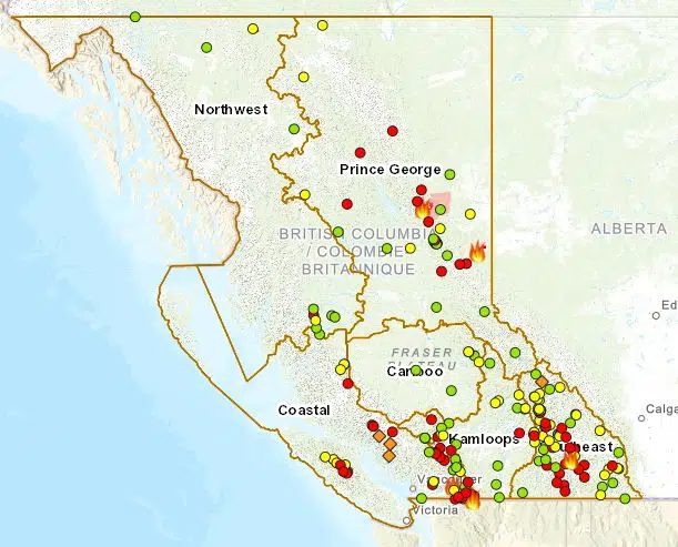 Fires of note in Prince George Fire Centre continue to grow | CFNR Network