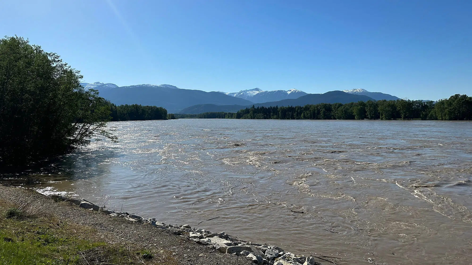 CFNR News Flooding - Old Skeena bridge 2023-05-16IMG_2049