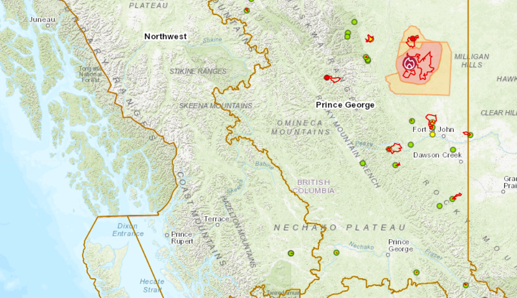 Wildfire Crews Continue to Battle Last Remaining Fire of Note in the North Peace, Extinguish Blaze Near Terrace - Vimarsana News