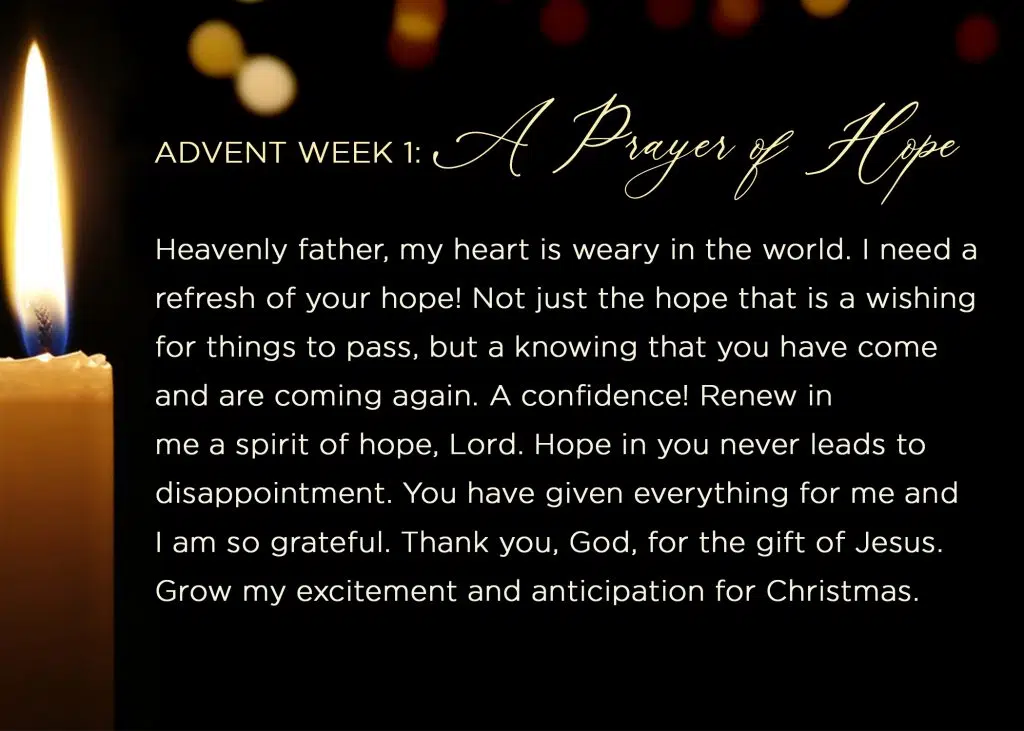 1st week advent hope