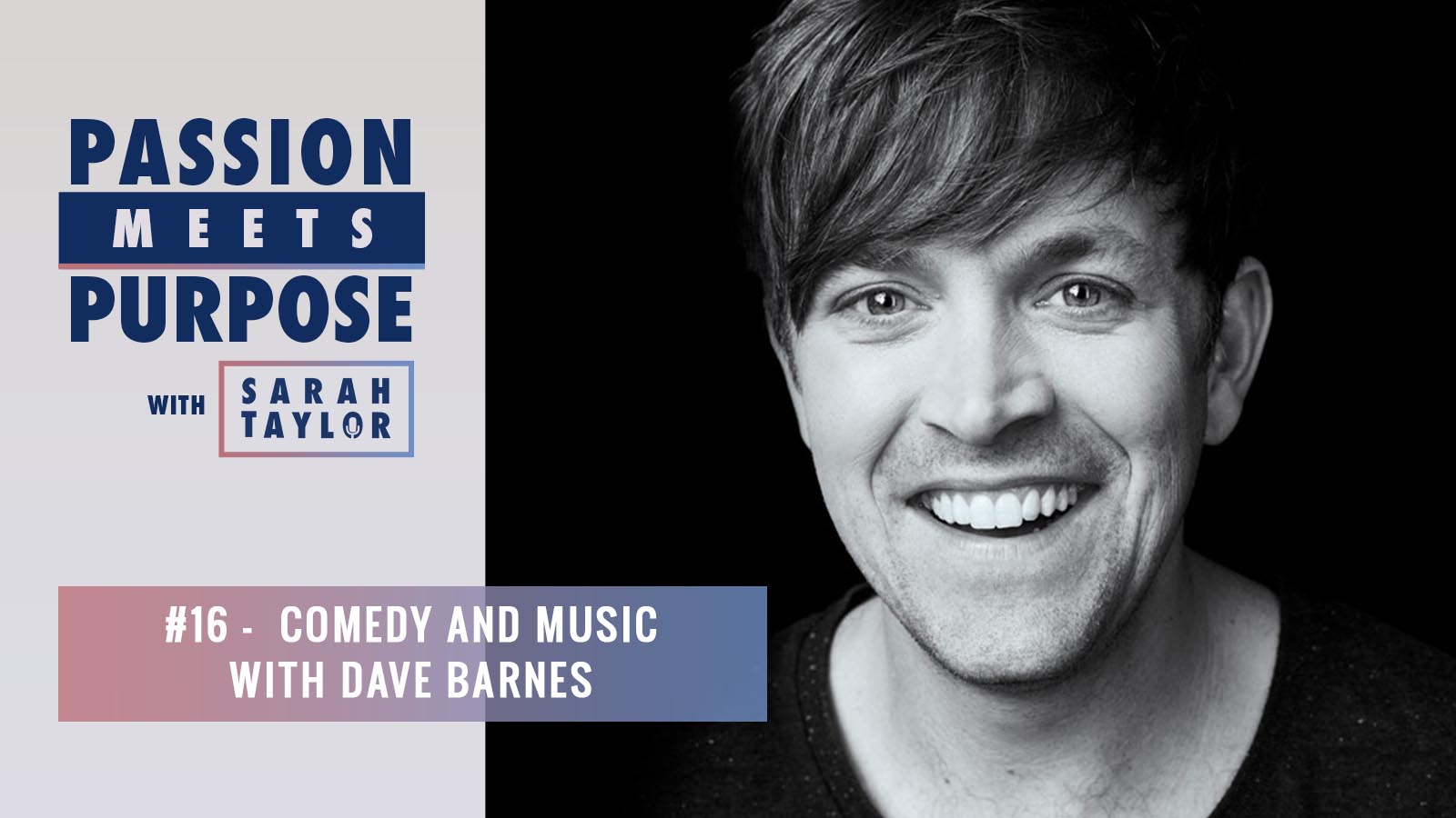 Passion Meets Purpose #16: Comedy And Music With Dave Barnes - Vimarsana News