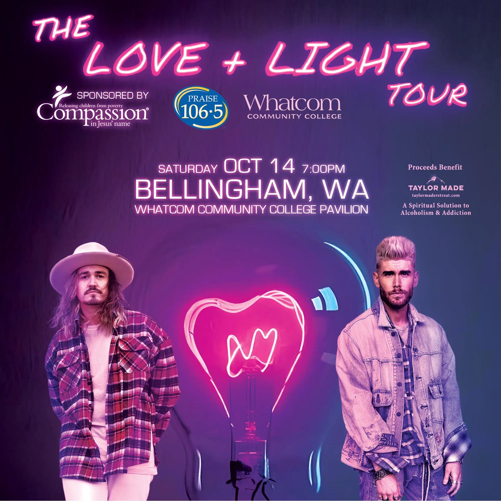 Colton Dixon & Jordan Feliz The LOVE + LIGHT Tour PRAISE 106.5