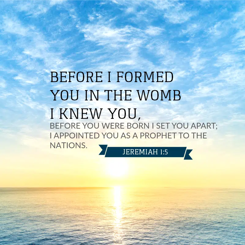 Jeremiah 1:5 | KCIS 630