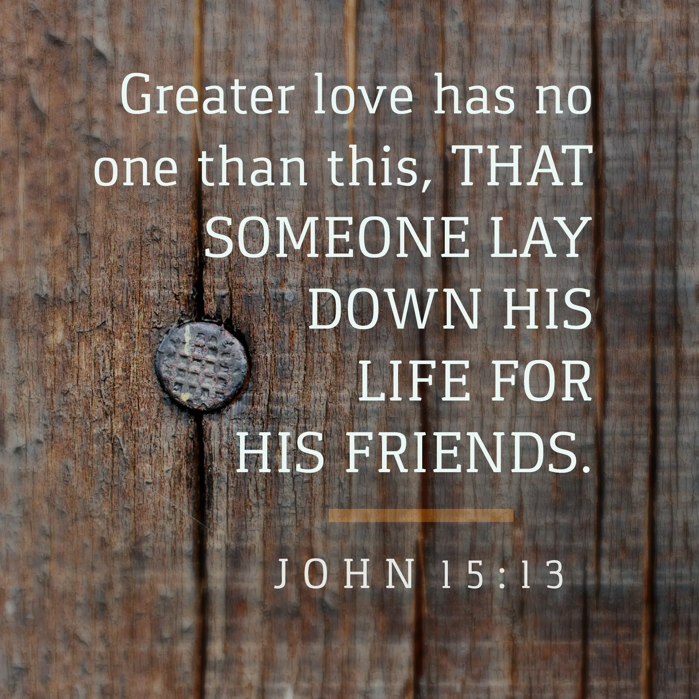 John ‭15:13‬ ‭