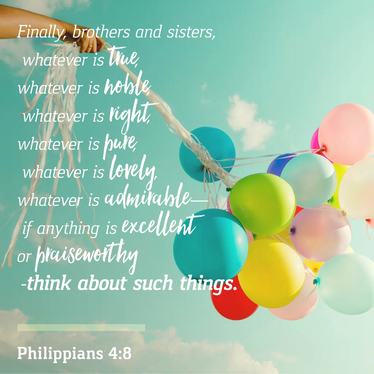 philippians chapter 4 verse four through eight