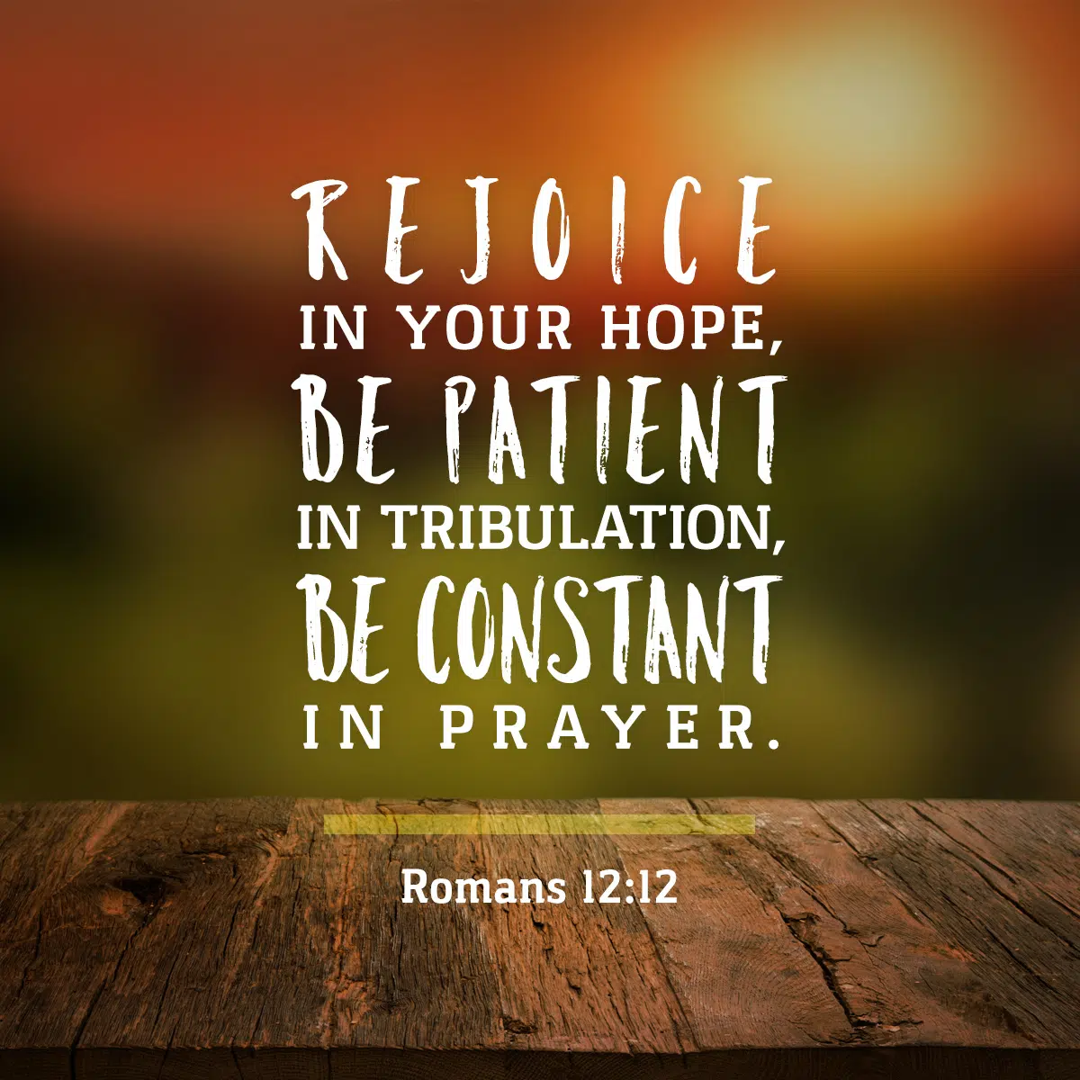 Romans 12 12 Daily Verse KCIS 630