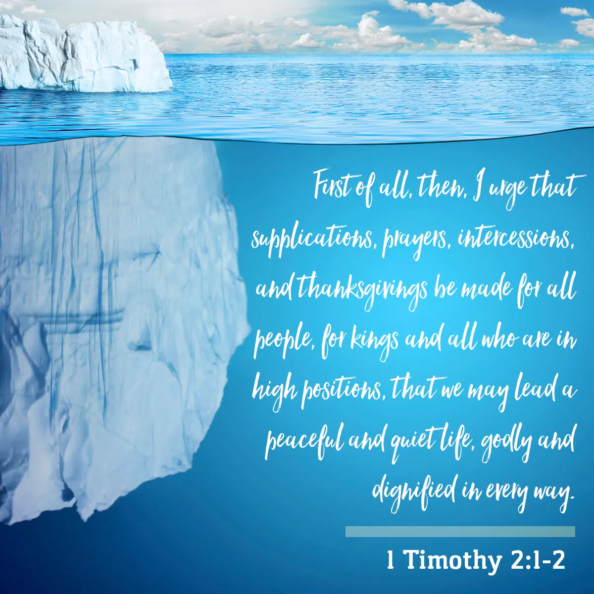 First Things First, 1 Timothy 2:1-4