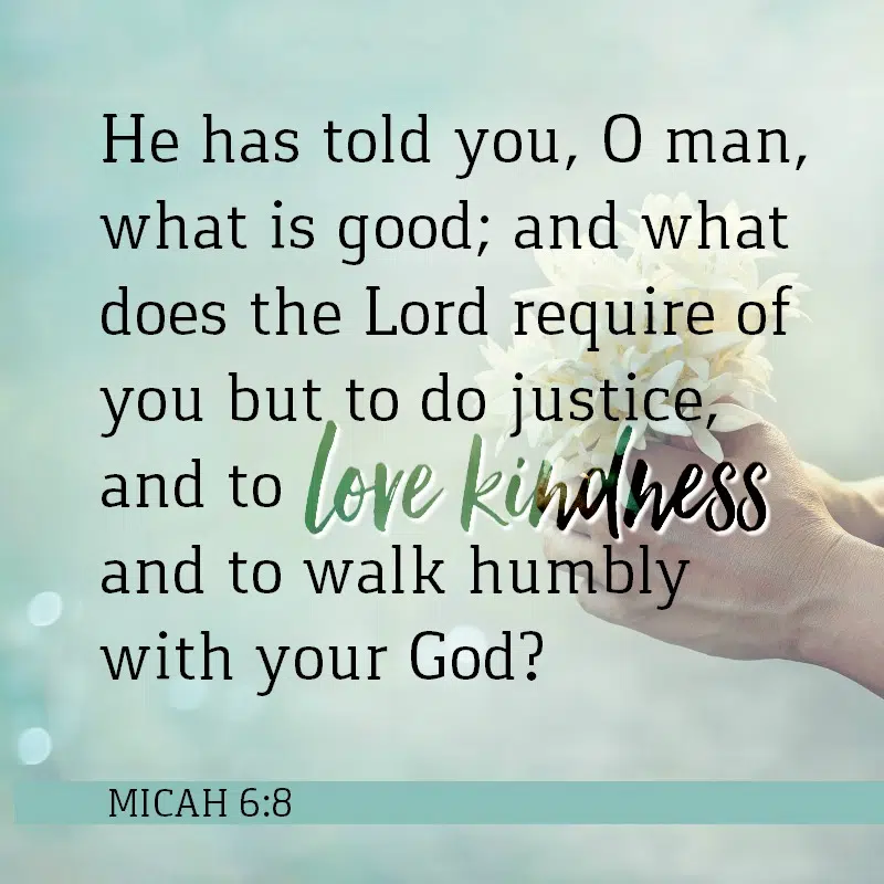 Daily Verse: Micah 6:8 | KCIS 630