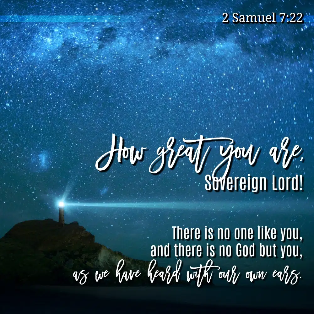 Daily Verse 2 Samuel 7 22 Kcis 630