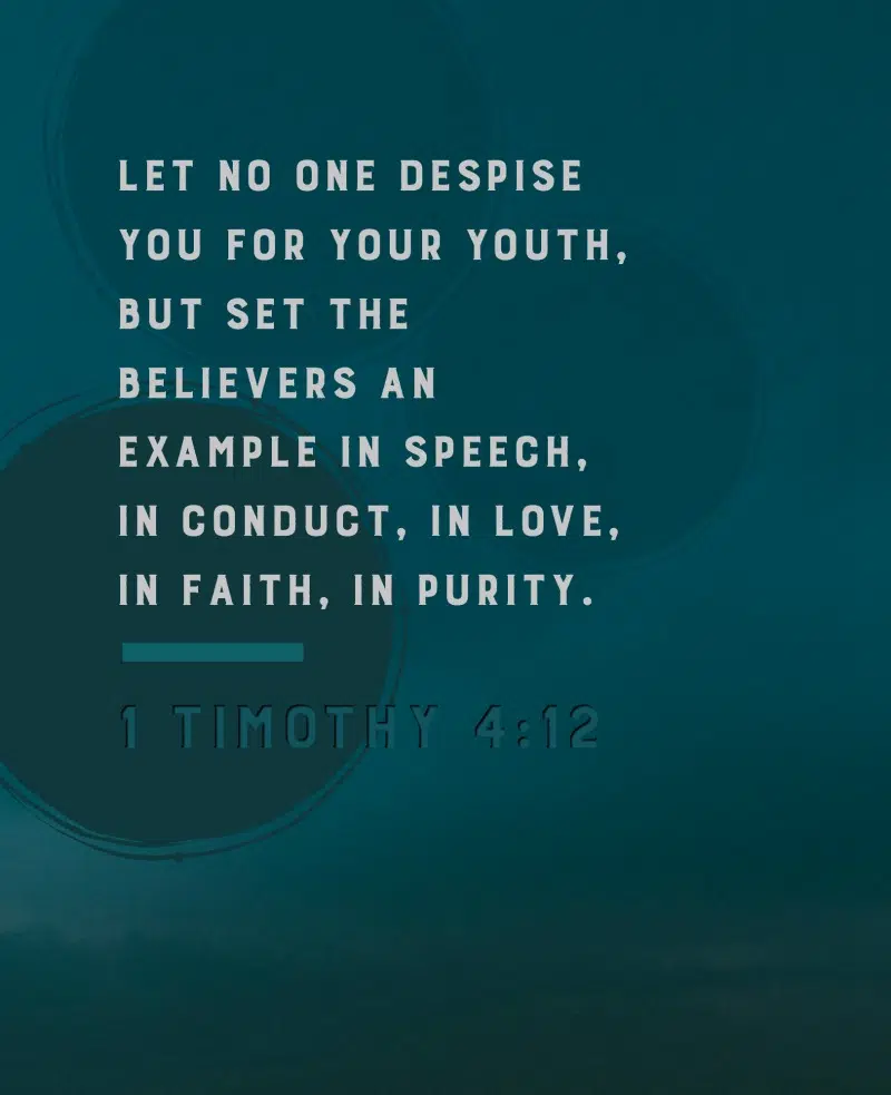 Daily Verse: 1 Timothy 4:12 | KCIS 630