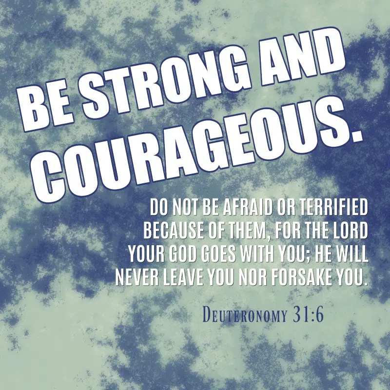 Daily Verse: Deuteronomy 31:6 | KCIS 630