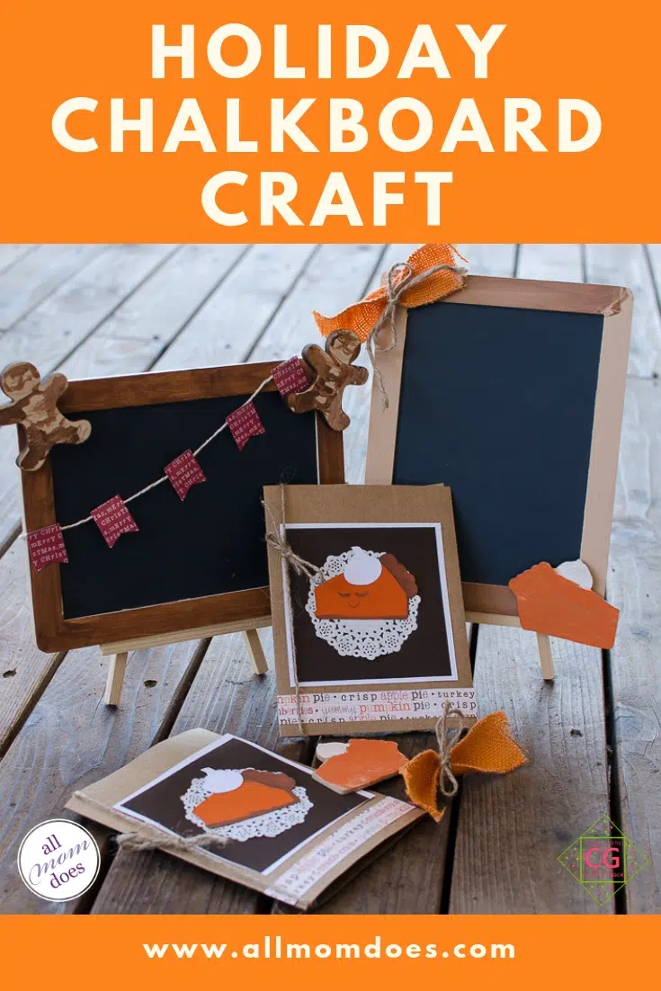 Holiday chalkboard craft idea #crafting #holidaycraft
