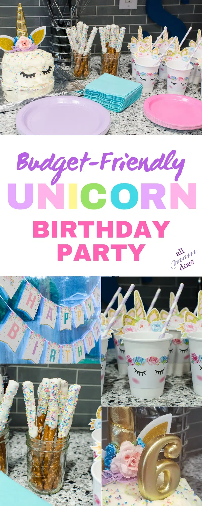 Budget Friendly Unicorn Birthday  Party  AllMomDoes