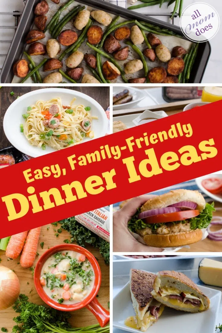Easy Family Friendly Dinner Ideas - simple, quick and easy recipes