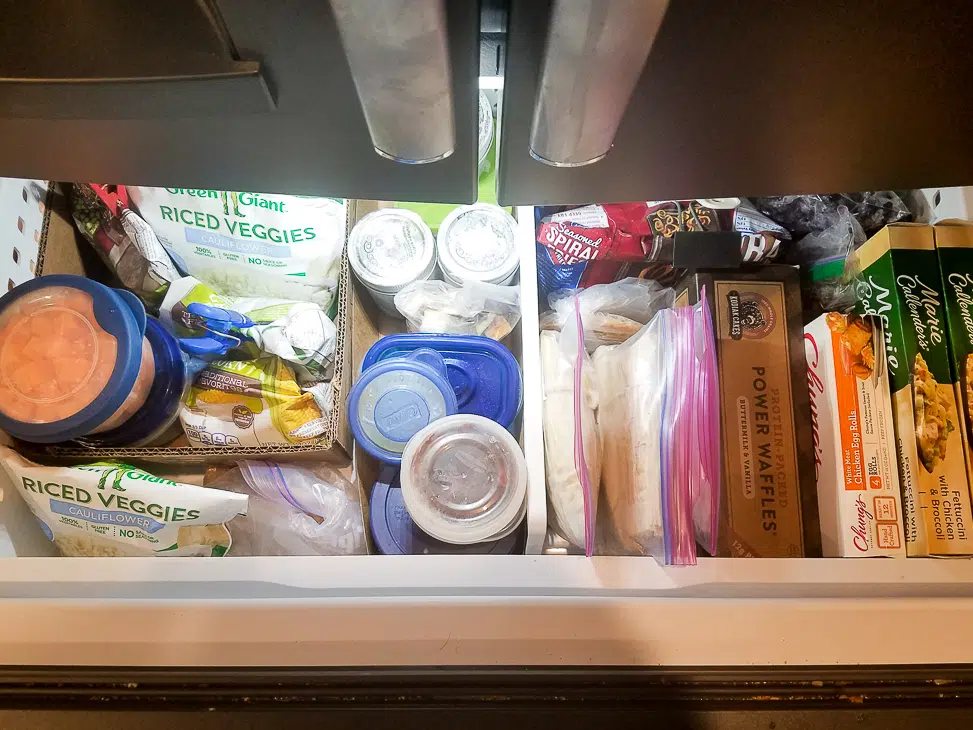 how to organize my bottom drawer freezer