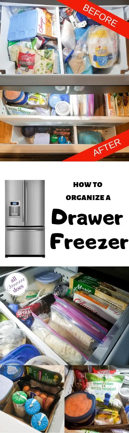How to organize a drawer freezer - french door refrigerator organization
