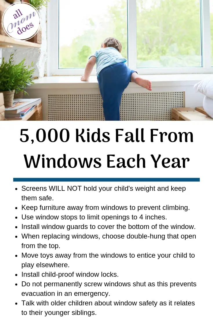 How to prevent window falls - child safety and window safety