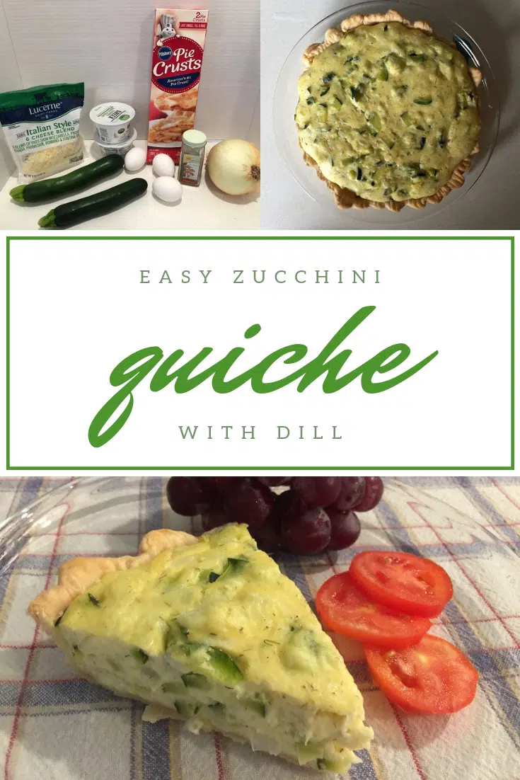 Easy Zucchini Quiche with Dill recipe #recipe #easyrecipe