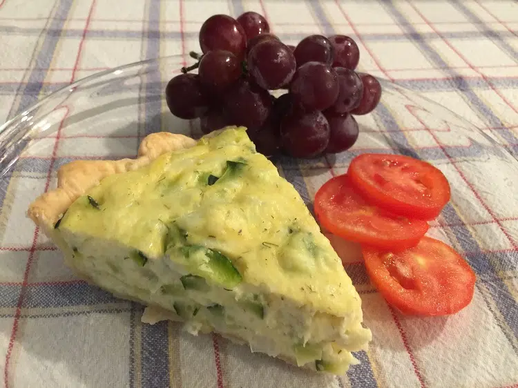 Zucchini Dill Quiche AllMomDoes