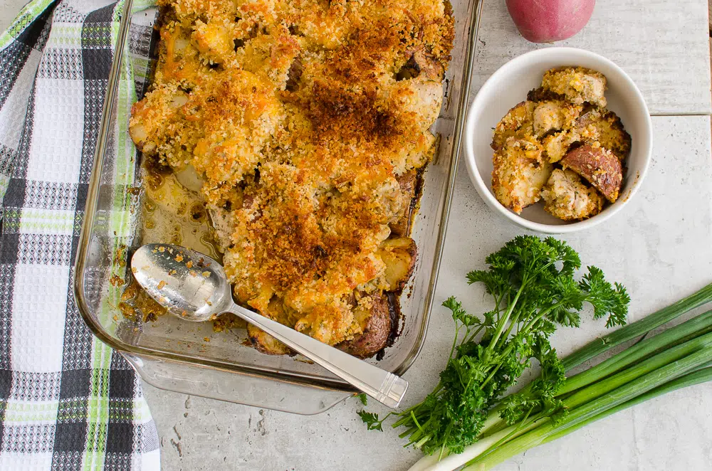 PankoCrusted Chicken Potato Bake AllMomDoes