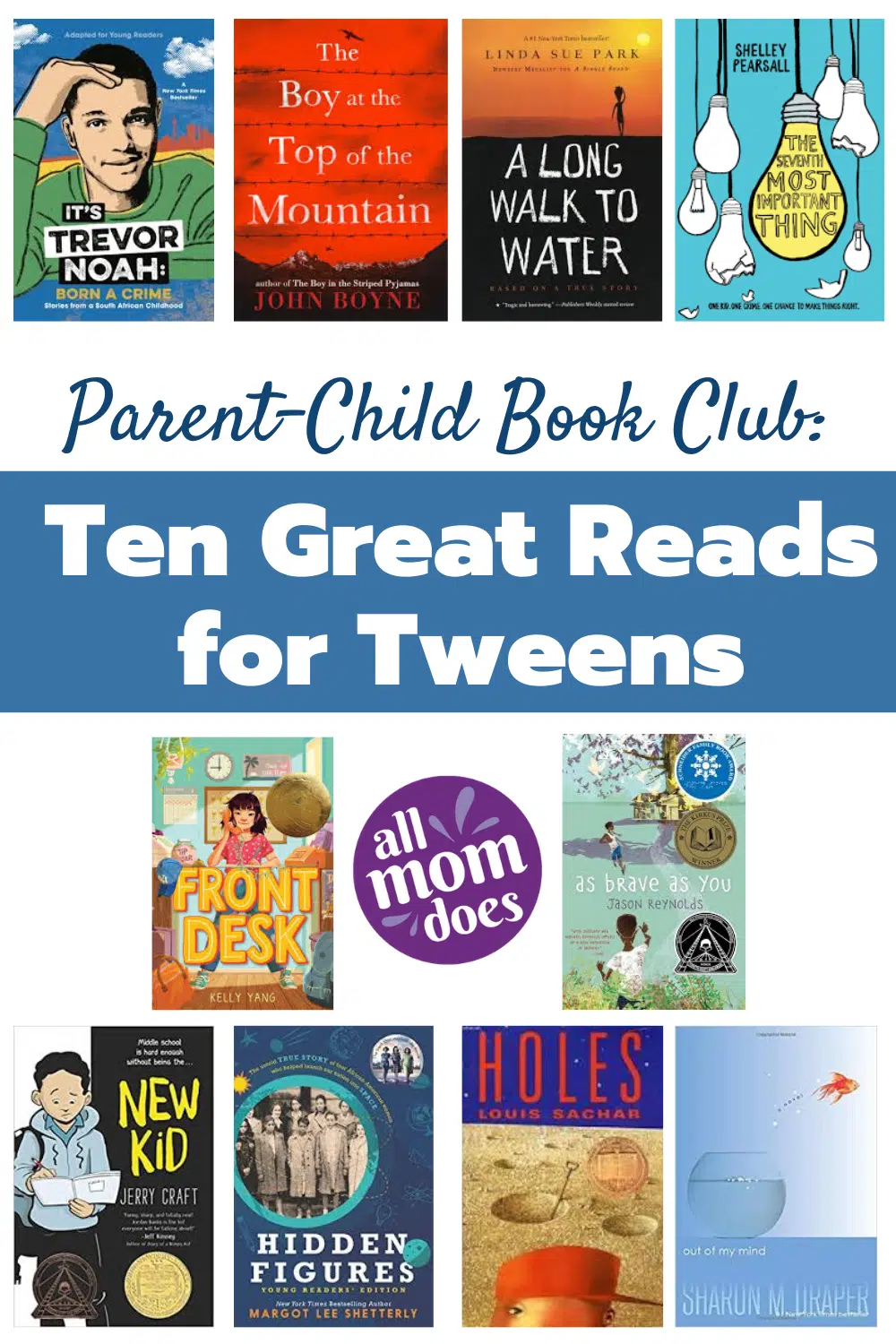 Book ideas for tweens and kids age 10-13.