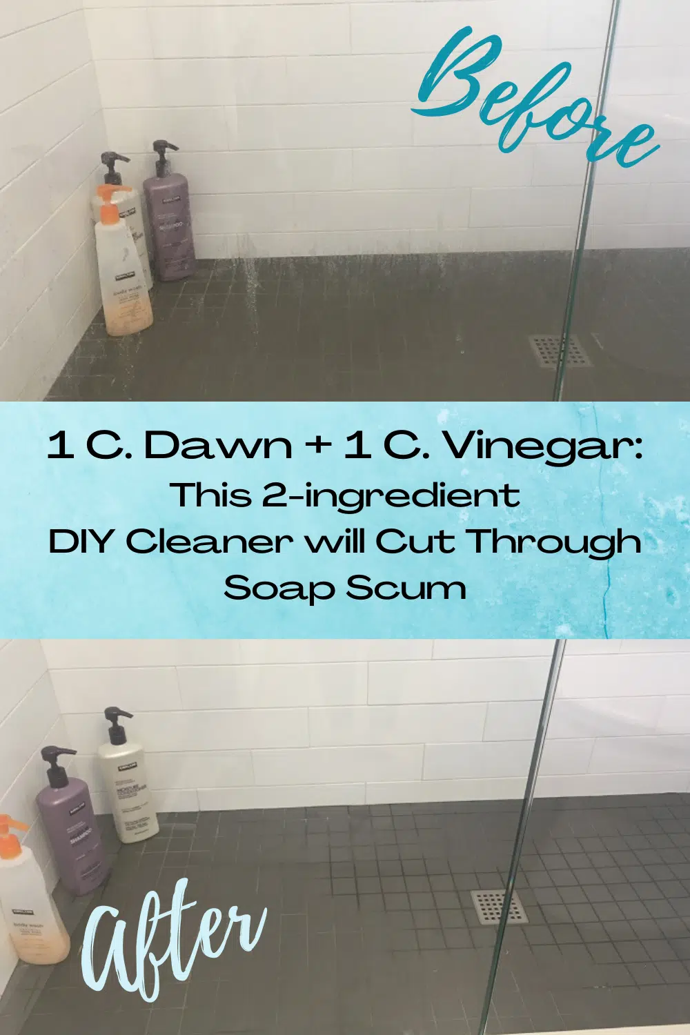 DIY soap scum cleaner