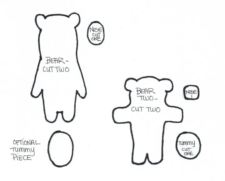 Easy Felt Teddy Bear Sewing Craft (with Pattern!) | allmomdoes