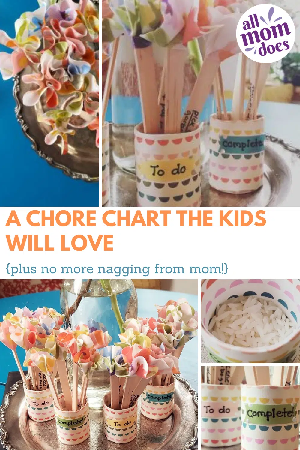 Pretty and Easy DIY Chore Chart for Kids