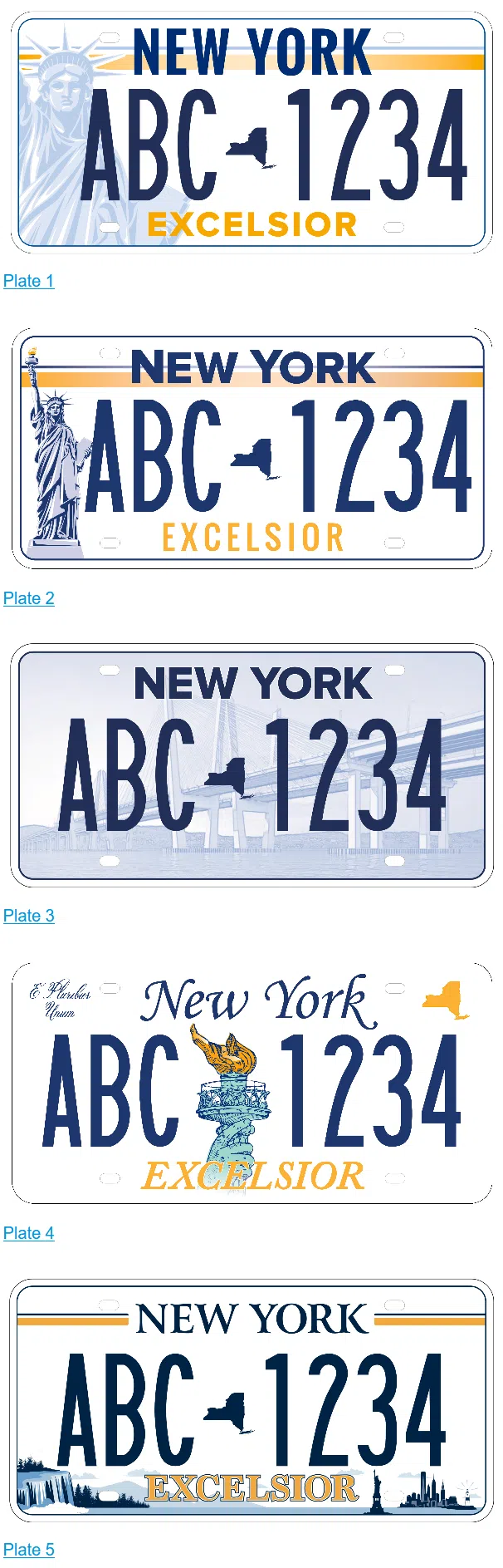 State Unveils New License Plates Design For Residents To Vote On Finger Lakes Daily News