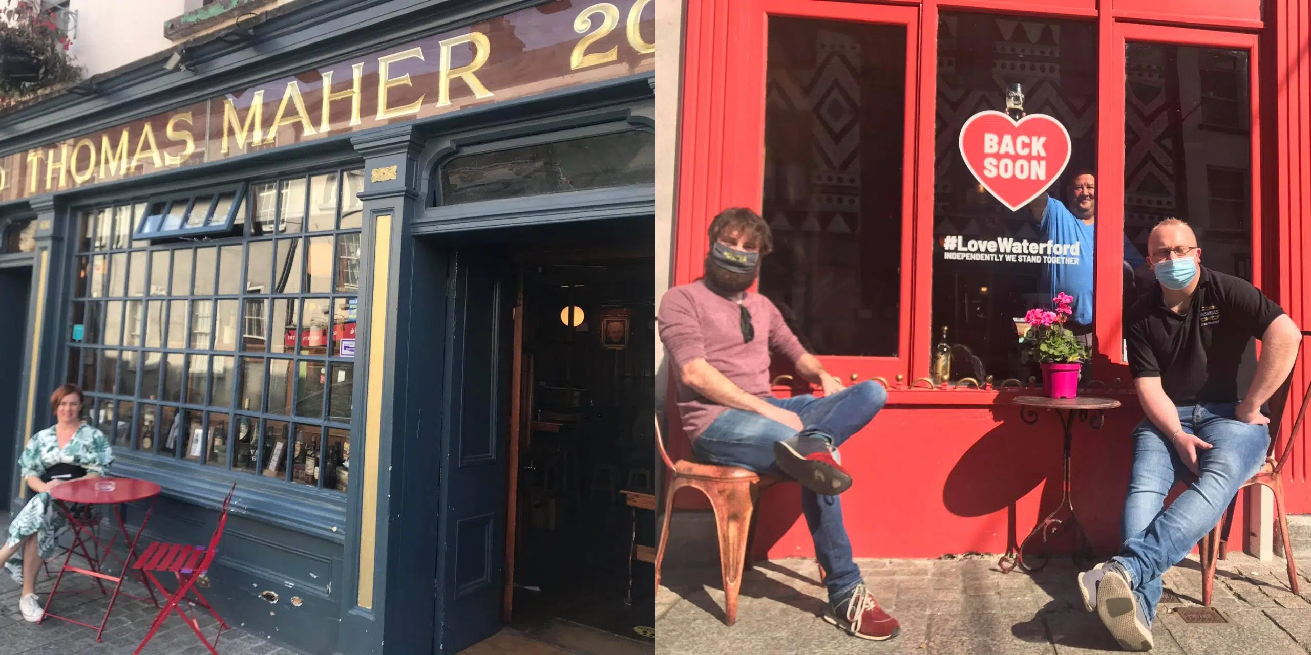 Waterford pubs open their doors on a sunny day for the sector WLR